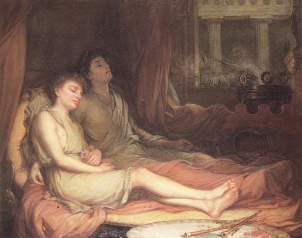 John William Waterhouse Sleep and his Half-Brother oil painting picture
